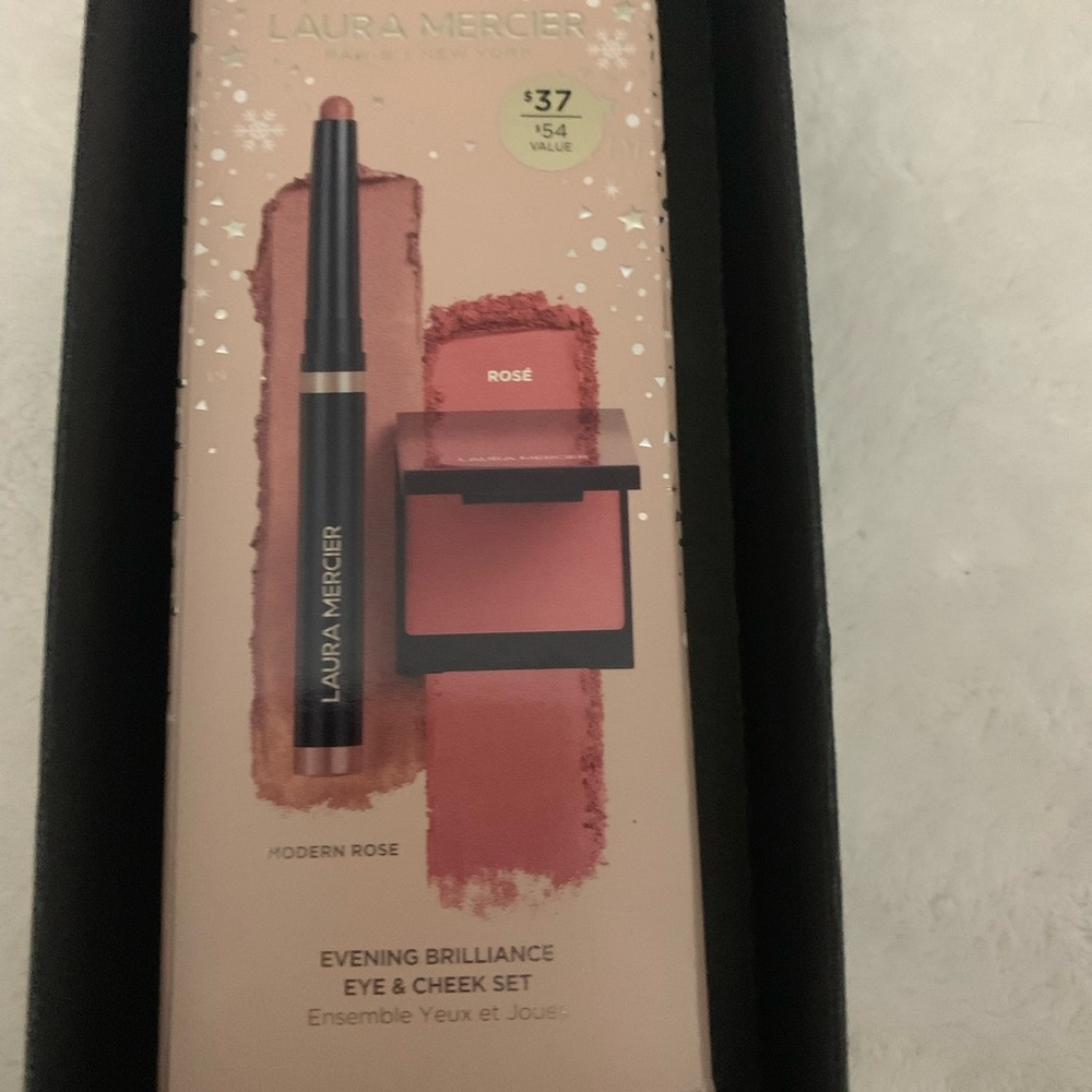 Laura Mercier Evening Brilliance Eye & Cheek Set - Modern Rose BNIB